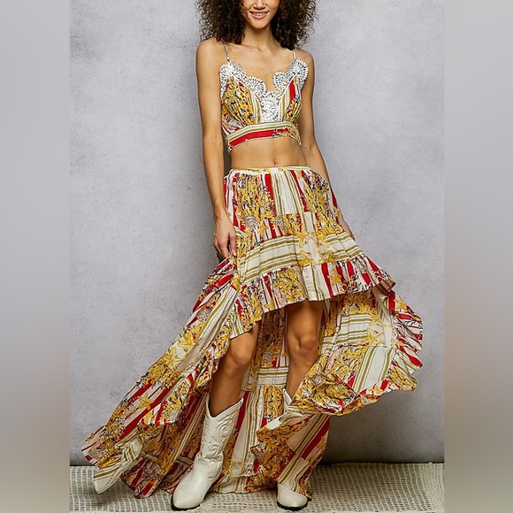 Stripe Pattern 2-Piece Set - Picture 4 of 7